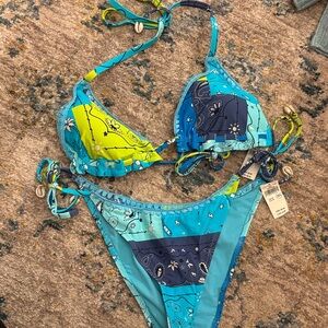 Aerie Patchwork Bikini Set